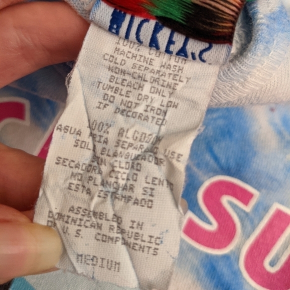 VINTAGE Disney Mickey mouse tie dye tank top 90s - Picture 7 of 10